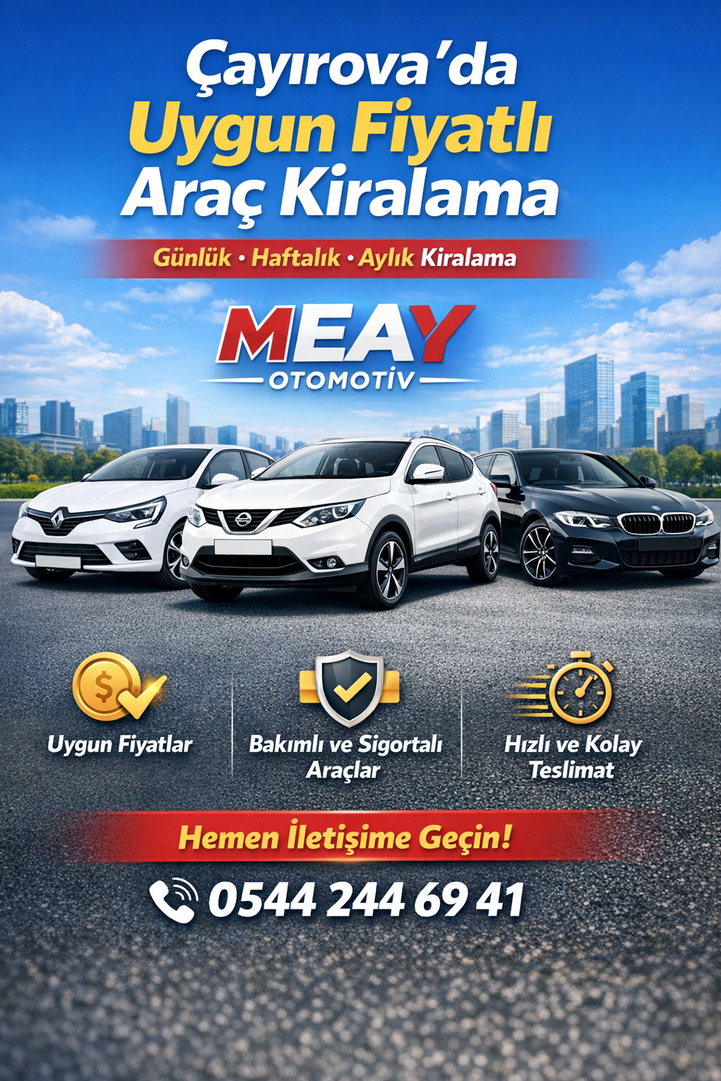 Çayırova Aylık Araç Kiralama